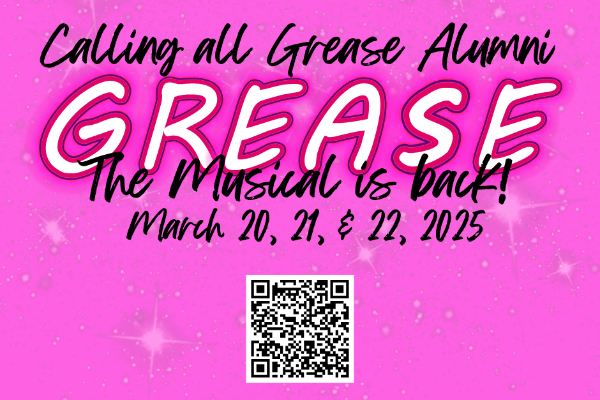 Grease Alumni Event is scheduled for March 22, 2025.