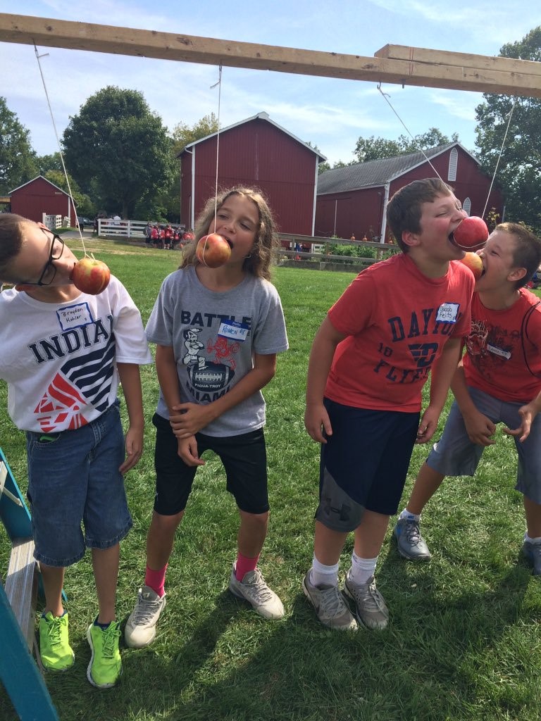 Apple eating competition