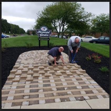 install of memorial garden