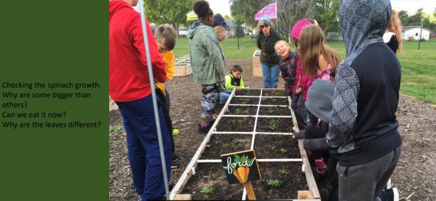 Garden Tribe Students working in the community garden